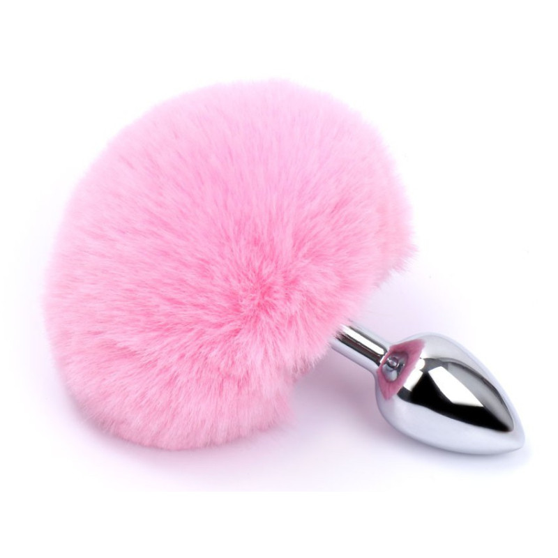 Kiotos Plug Queue de lapin Bunny Tail 6 x 2.7 cm Rose